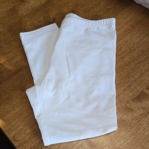 J Jill Pima Cotton Capri Leggings, NWY, White, Small